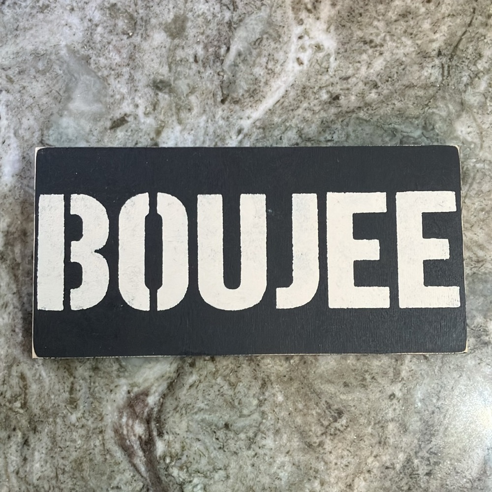 🇺🇸4 For $20 Boujee Black and White Wood Decorative Sign